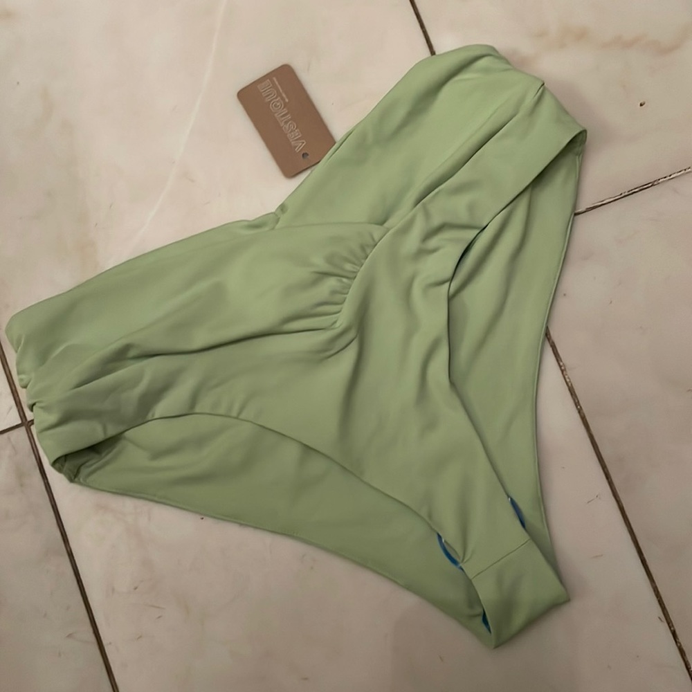 Lime Green NWT High-Waisted Bikini Bottom